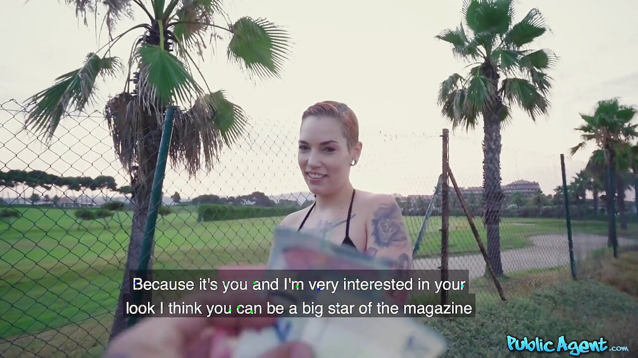 Public Agent - Topless Tattooed Cover Girl Silvia Rubi Loves It Hard