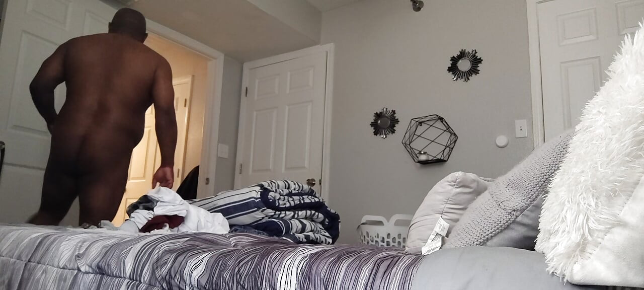 Old man home alone and horny