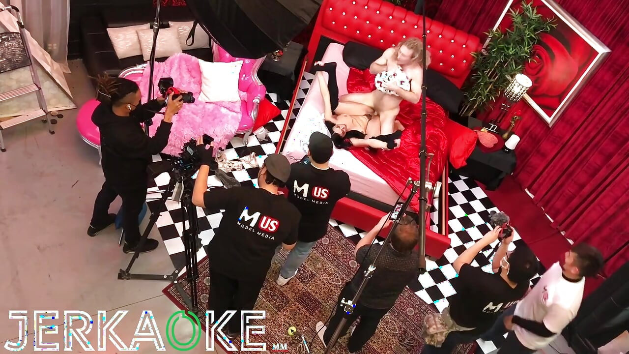 JERKAOKE - Sexy Persian milf with huge boobs fucks her way through gameshow
