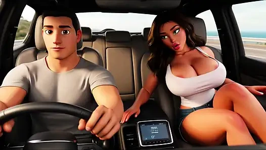 Sensual Passionate Night with Beautiful Voluptuous Woman on Luxury Ocean Cruise Under Romantic Moonlight Glows