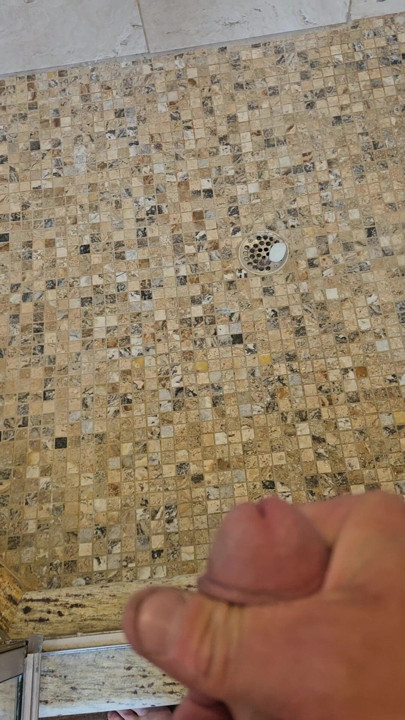 Cumming in shower