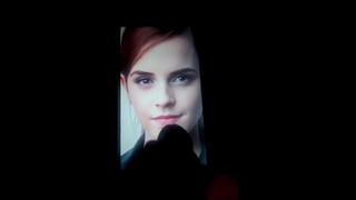 My first cum tribute ever: Emma Watson