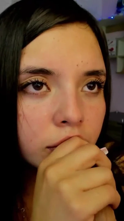 Salome, the college nympho, exposes herself online, moaning like a slut as she fingers herself, enjoying multiple orgasms | Clip 2