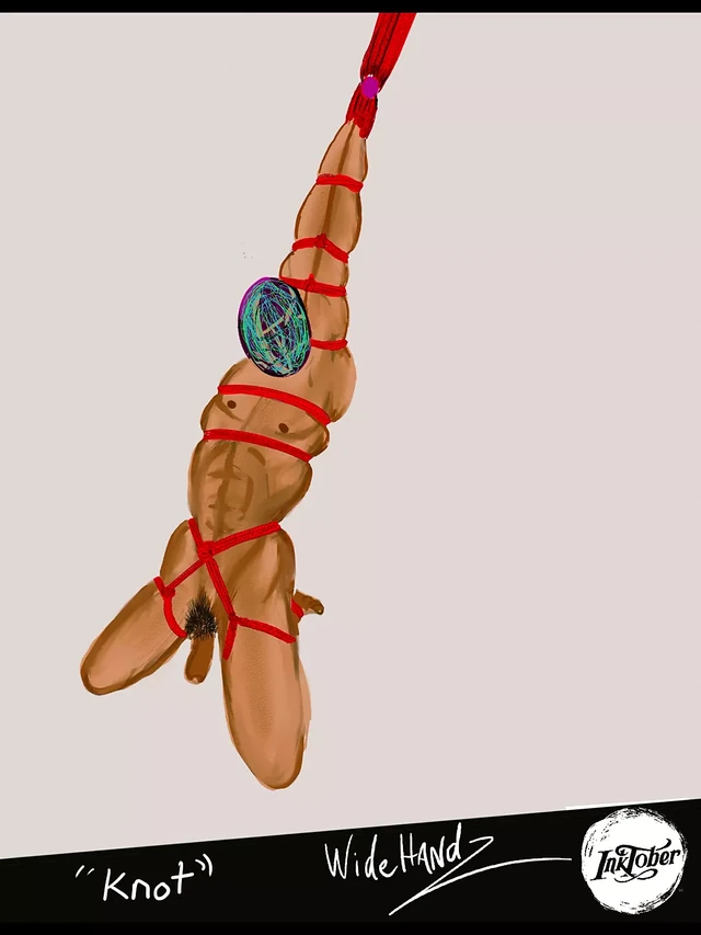 Inktober 2021 drawing day 4 Knot