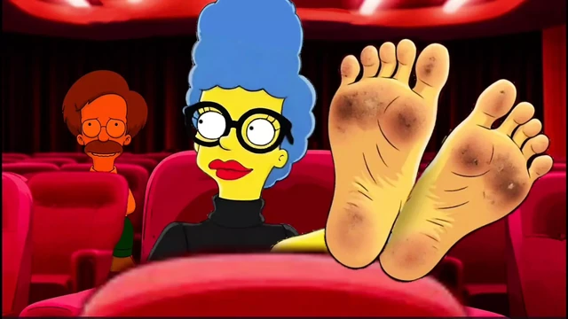Tarantino Parody. Once Upon Time a... Housewife Mrs Sinpsom Teases with Dirty Feet. Cartoon Foot Fetish