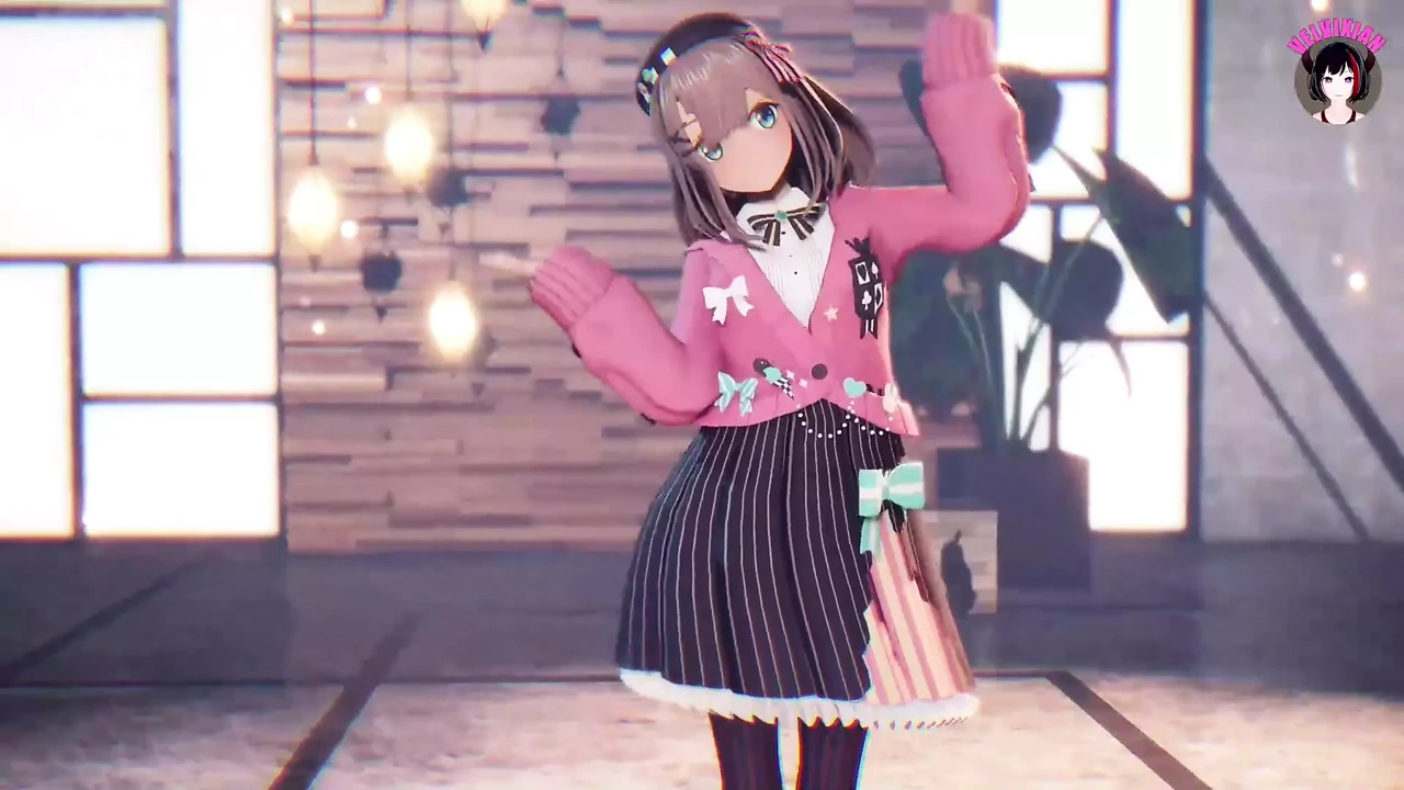 Cute Teen Dancing + Gradual undressing (3D HENTAI)