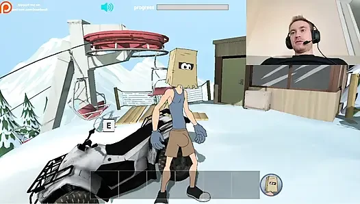 Fuckerman Winter Lovers - Fucked Juicy Woman In Game