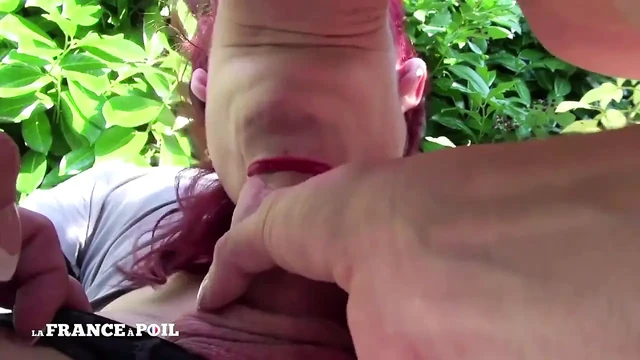 Pretty redhead slut gets her tight ass licked and hard pounded