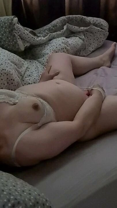 Purple girl masturbating