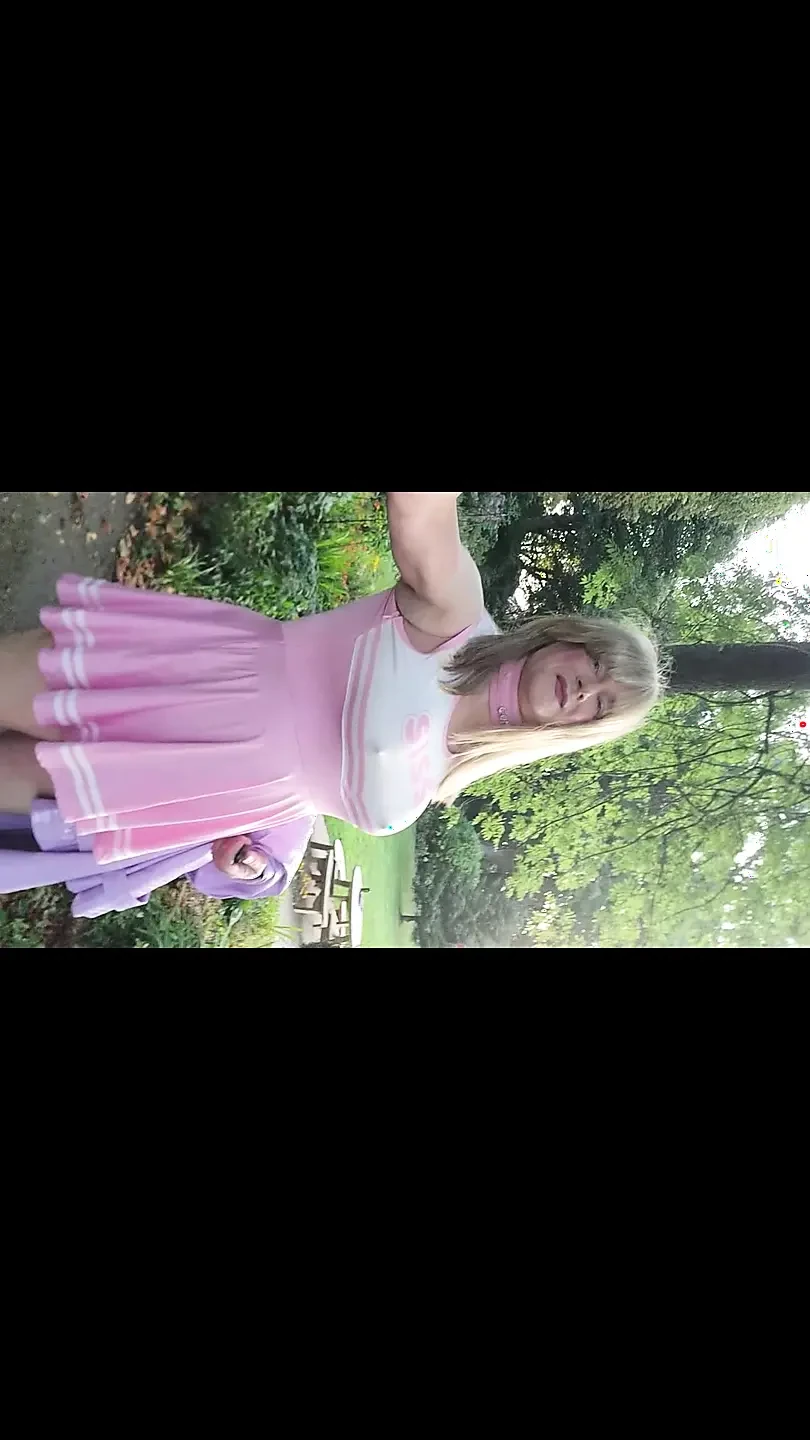 Sissy in a public park in Lancashire