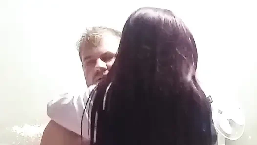 Hot 18 year old teen stepdaughter rides her step daddy