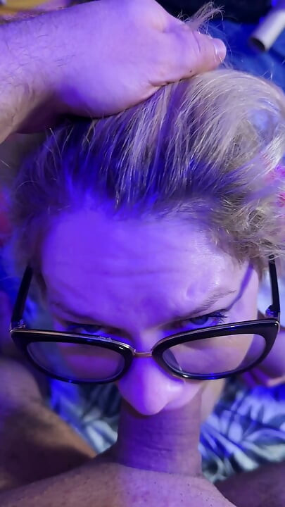 Insanely Sloppy Deepthroat BJ From Live Show - Throatfucked & Facial