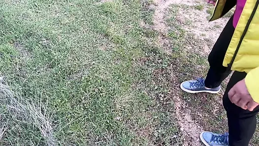 The Anal Granny Outdoors!!!