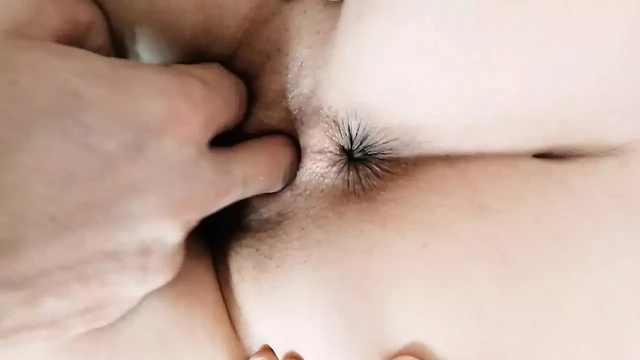 Hard doggy style sex and cum in pussy