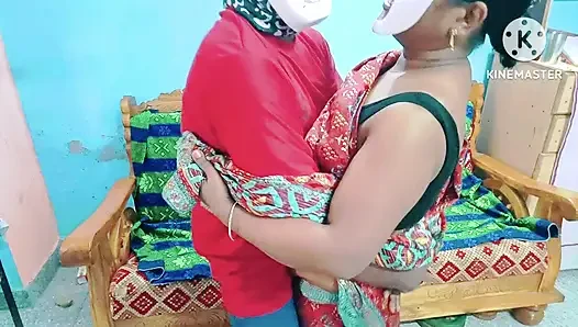 Neighbour Aunty's hot navel suck with honey by desi boy - tamil dirty talk with loud moaning