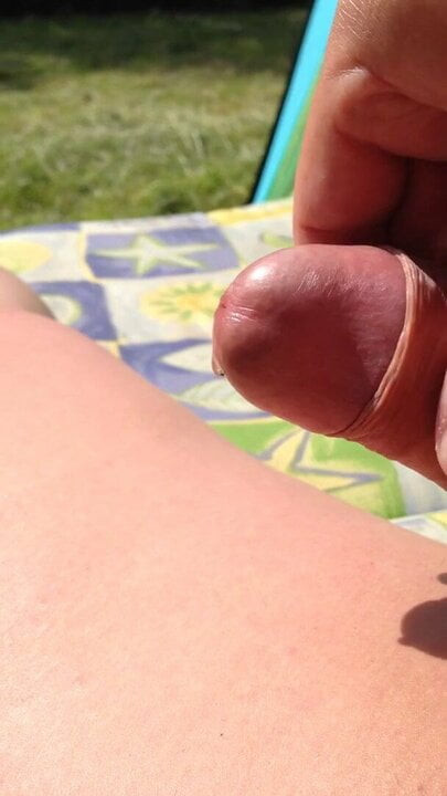 CUM on my leg