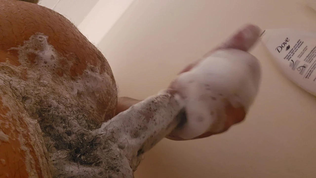Shower play handjob