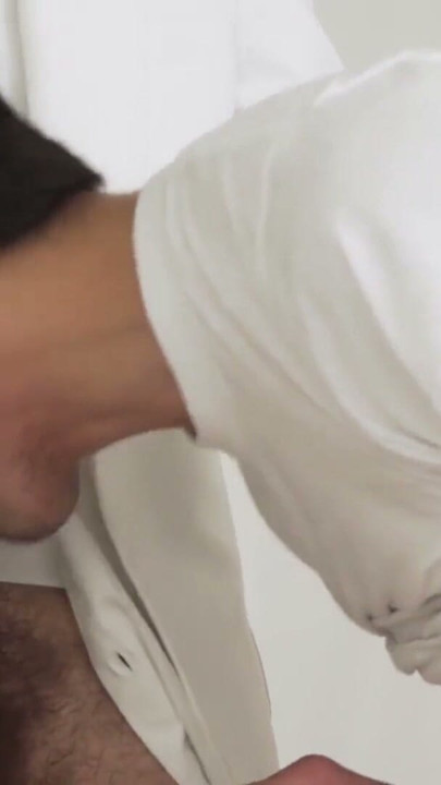 Mormon boy barebacked by bearded elder after serious blowjob | Clip 1