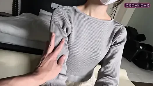 Tall Slender Office Lady, Cool Expression Fades as Desire Builds Into Intense Creampie Climax Scene