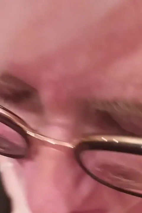 Horny Granny Kisses Her Tits