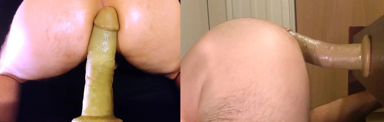 Moaning & cumming with my 10-inch dildo