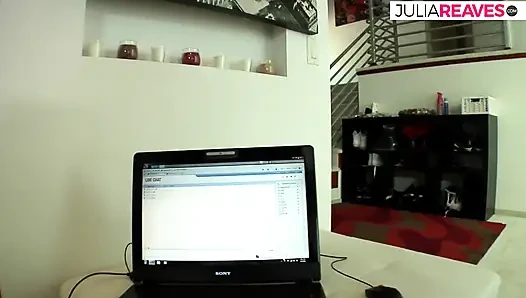 Blonde milf gets pussy stretched after getting fucked by 2 monster cocks