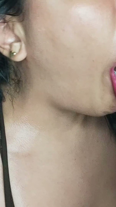 brunette gets double cumshot in the throat -SweedLUNA | Clip 1