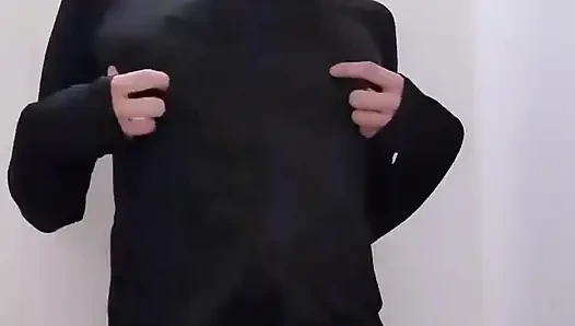 Asyalı ts solo mastürbasyon