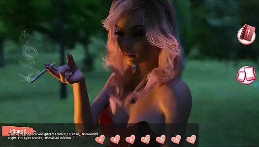 Helping the hotties #3 - Johannes took a sneak peak to see what the girl in the cabin is up to.