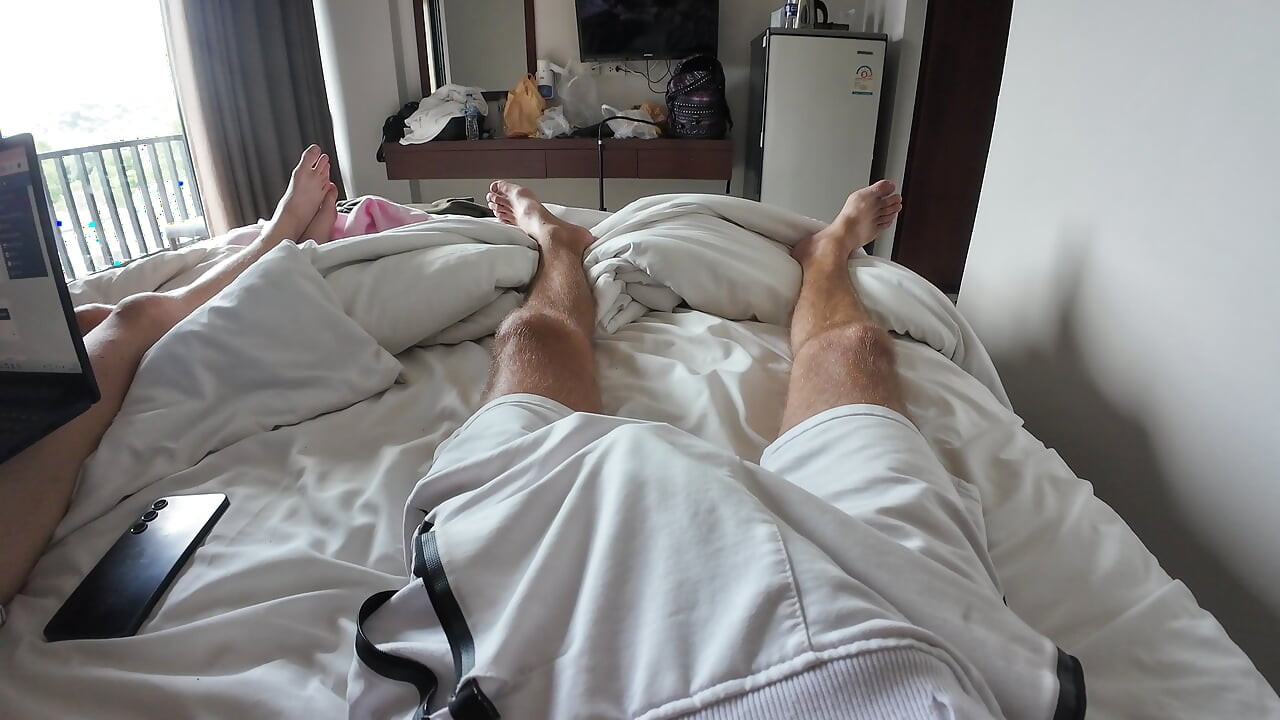 I Take Out My 9 Inch Cock Until She Can't Resist To Touch It