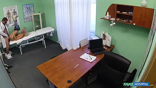 Fake Hospital - Beautiful Squirting Blondes Migraine Cured by My Cock