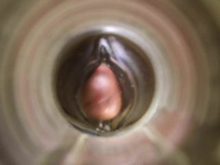 Vagina kommt von Sperma-Cam-Mann rein