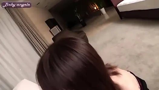 Clean Beauty in Dms. Blowjob Lover Performs Public Tease and Handjob Service