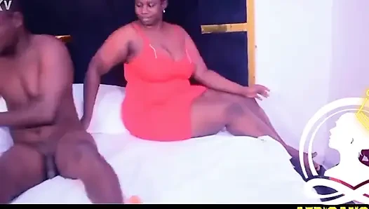 Sexy afrikanische bBW von einer langen stange