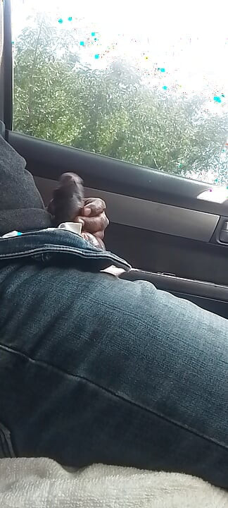 Public sex in car with open road