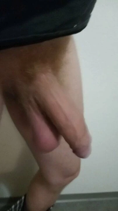 large low hangers hairy redhead cock swinging