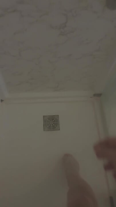 Retired Army Veteran Playing with His Cock in the Shower