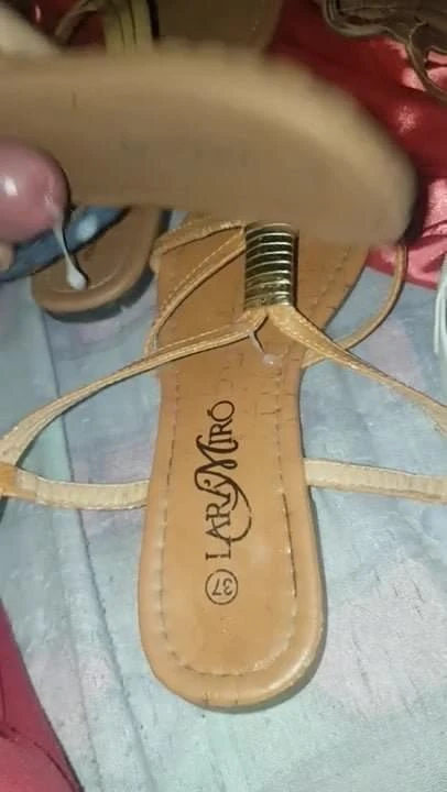cum on my cousin sandal and vans