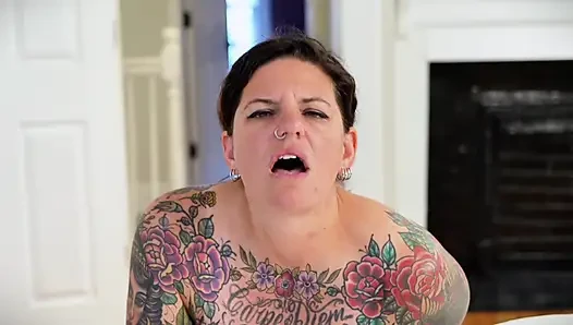 Carrie Capri Gets Fucked Doggie Style by Fucking Machine and Cums Hard!