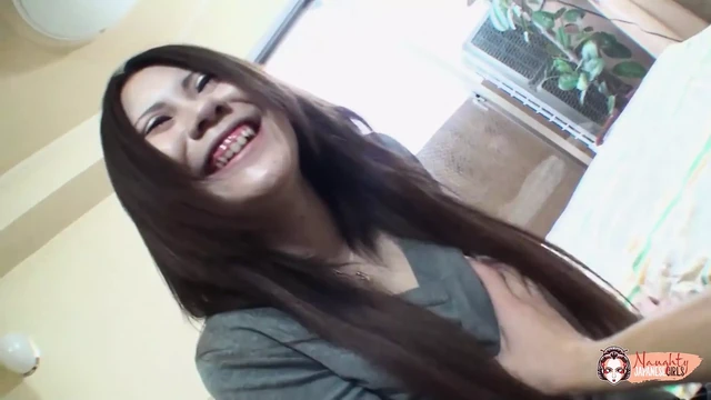 After a big clitoral orgasm busty Japanese babe takes a shower and then gets fucked