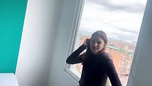 My co-worker invited me to her house...
