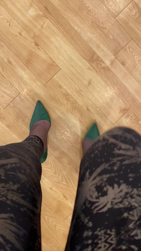 Me practising in new 4 inch heels