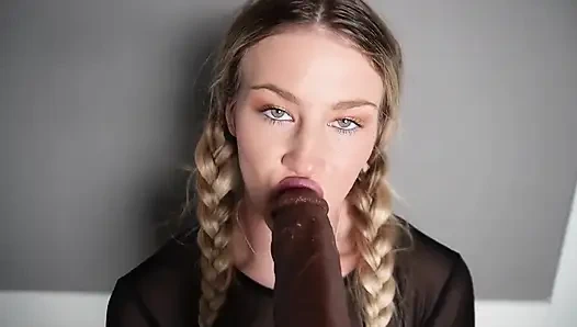 Лучший большой черный член, который я пробую на вкус