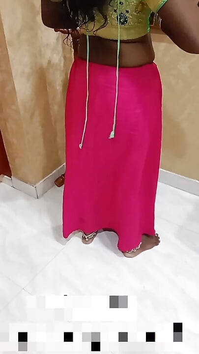 Desi Tamil Dusky Wife Seduces Bull in Red Underwear - Nipple Play, Cuck Watches! Indianhotwifex