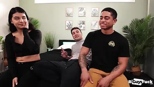 Nervous College Leon Has Spicy Bi Sex. New Passion!