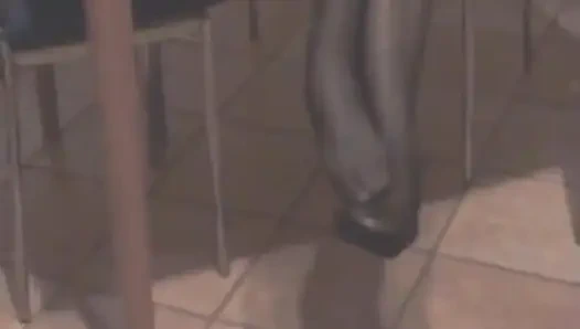 Black Stockings Shoeplay