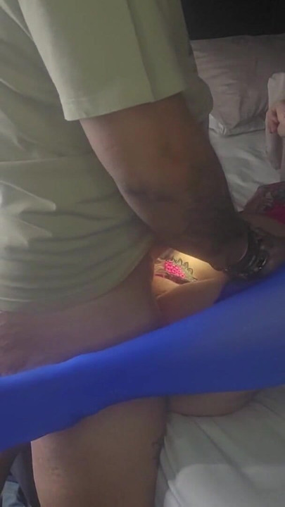 Fucking my friends pregnent wife and filling her tight shaved pussy with cum | Clip 2