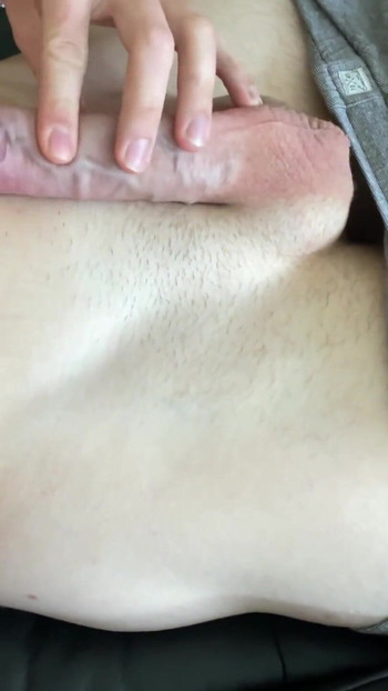 Unforgettable moment from "Jung Fit Man Watches his Long White Cock Grow Jerks it Off Hard"