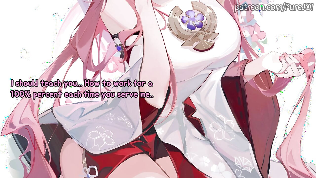 Special feminization training with your girlfriend Yae Miko (Femdom JOI)