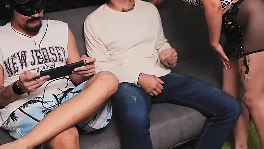 Fucking My Best Friend's Stepsis While He Is Playing at Switch 2